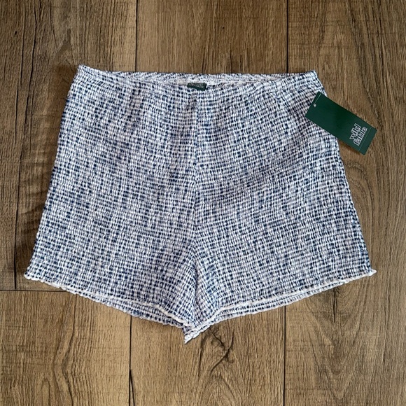 wild fable Pants - Wild Fable Navy and White Textured Shorts